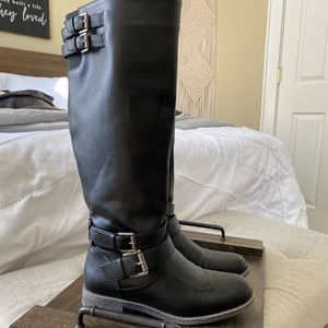 Just Fab Black Riding Boots